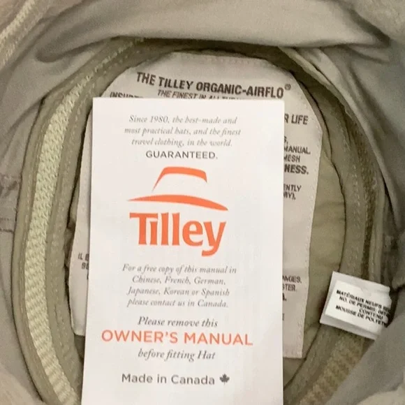 Tilley T5MO AIRFLO ORGANIC hat - Khaki/Olive